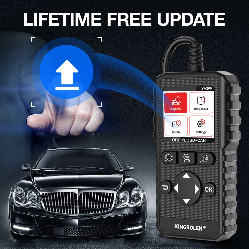 OBD2 Scanner | Multilingual Engine Code Reader, Voltage Test & Free Lifetime Updates