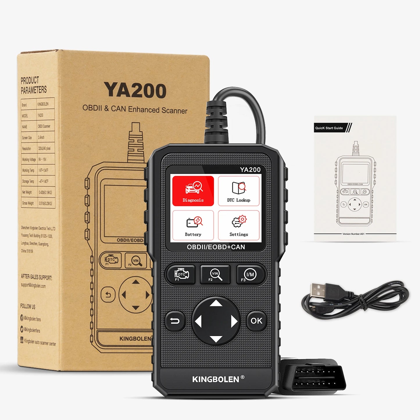 OBD2 Scanner | Multilingual Engine Code Reader, Voltage Test & Free Lifetime Updates