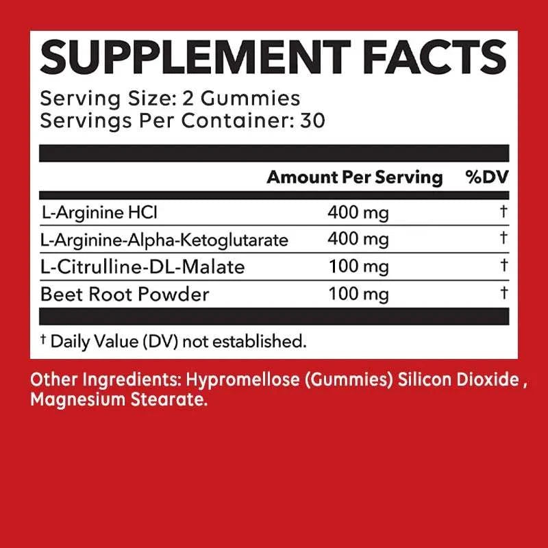 L-Arginine Energy Boost Gummies