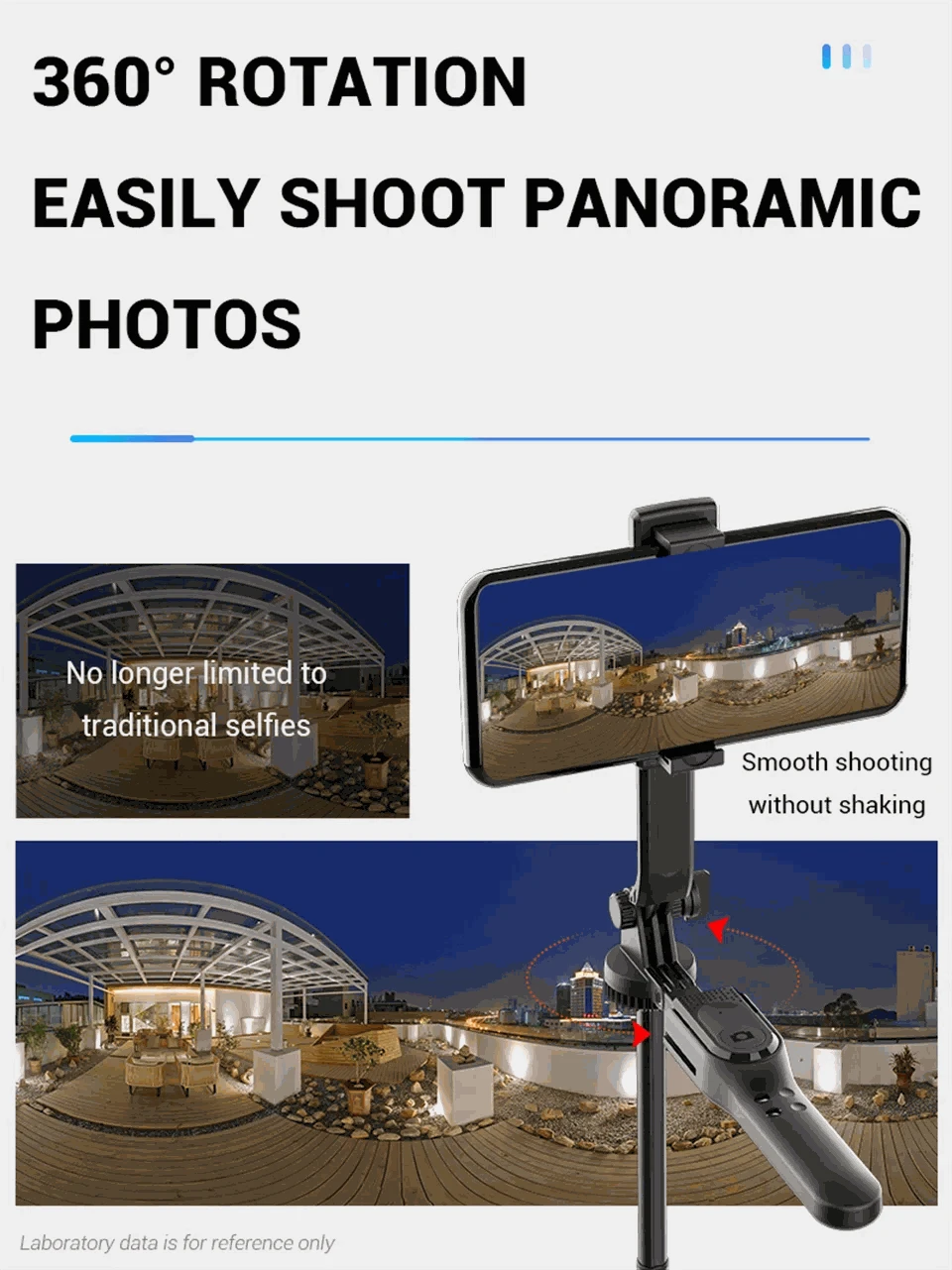 1750mm Wireless Extendable Selfie Stick Tripod with LED Light