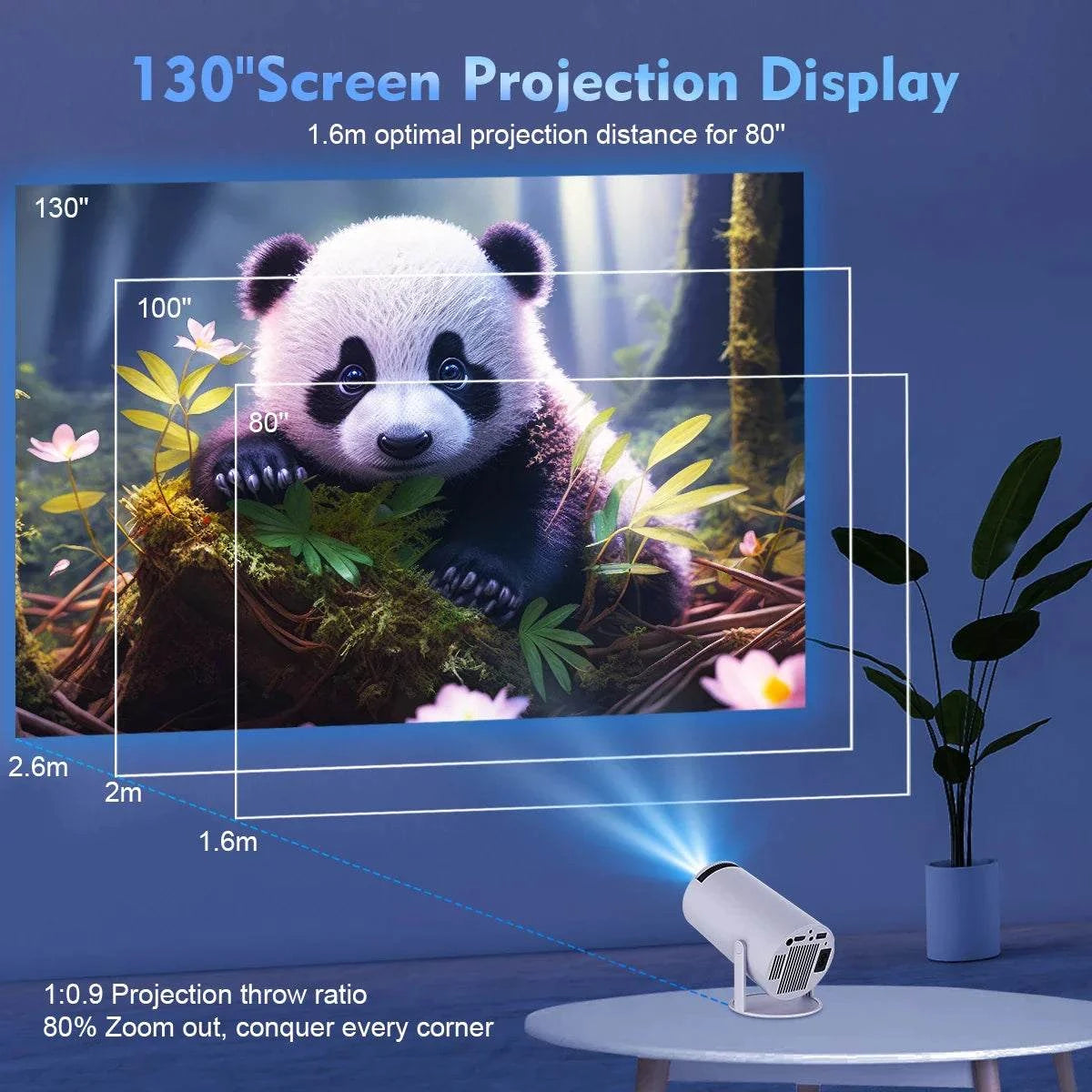 Magcubic  HY300 Pro 4K Home Cinema Indoor/Outdoor Projector