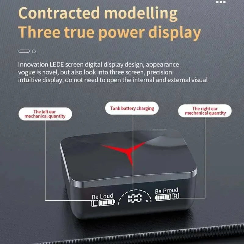 Original TWS M90 Wireless Gaming Earbuds | Bluetooth 5.3 Sport Headphones with Mic for iPhone & Xiaomi