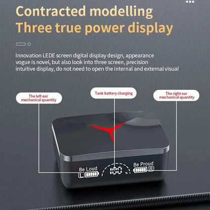 Original TWS M90 Wireless Gaming Earbuds | Bluetooth 5.3 Sport Headphones with Mic for iPhone & Xiaomi